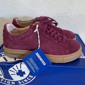 NEW IN BOX Birkenstock Womens BEND Suede Leather Low Sneaker Shoes 36 Maroon